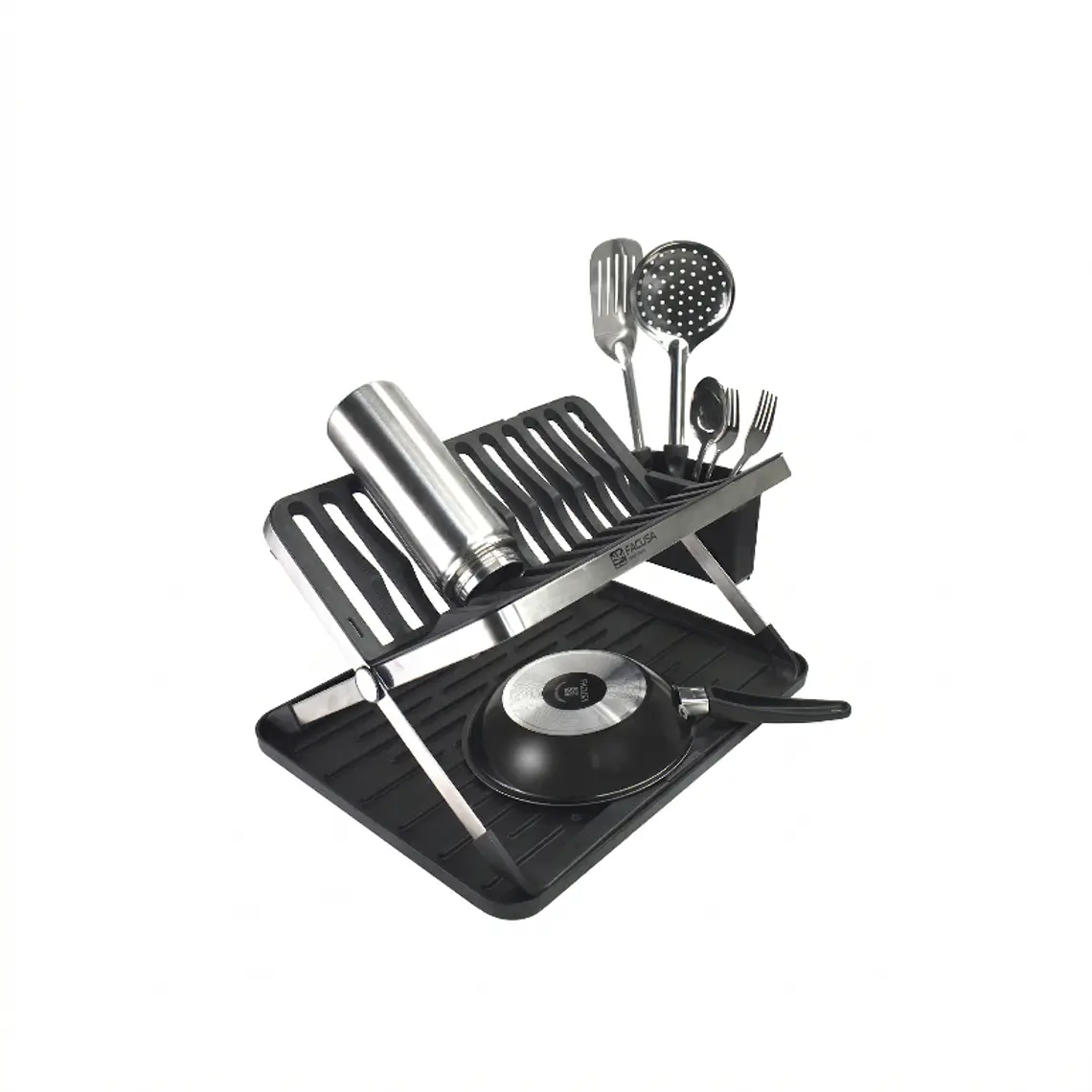 ESCURRIDOR DE ACERO PARA PLATOS 1