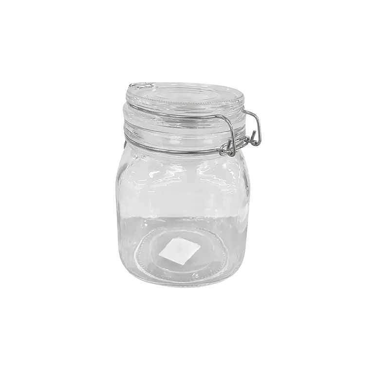 FRASCO HERMETICO VIDRIO PARA ENCURTIDO CON TAPA VIDRIO 1 L 1
