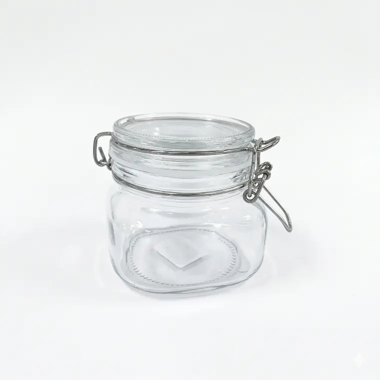 FRASCO HERMETICO VIDRIO PARA ENCURTIDO CON TAPA VIDRIO 500 ML 1