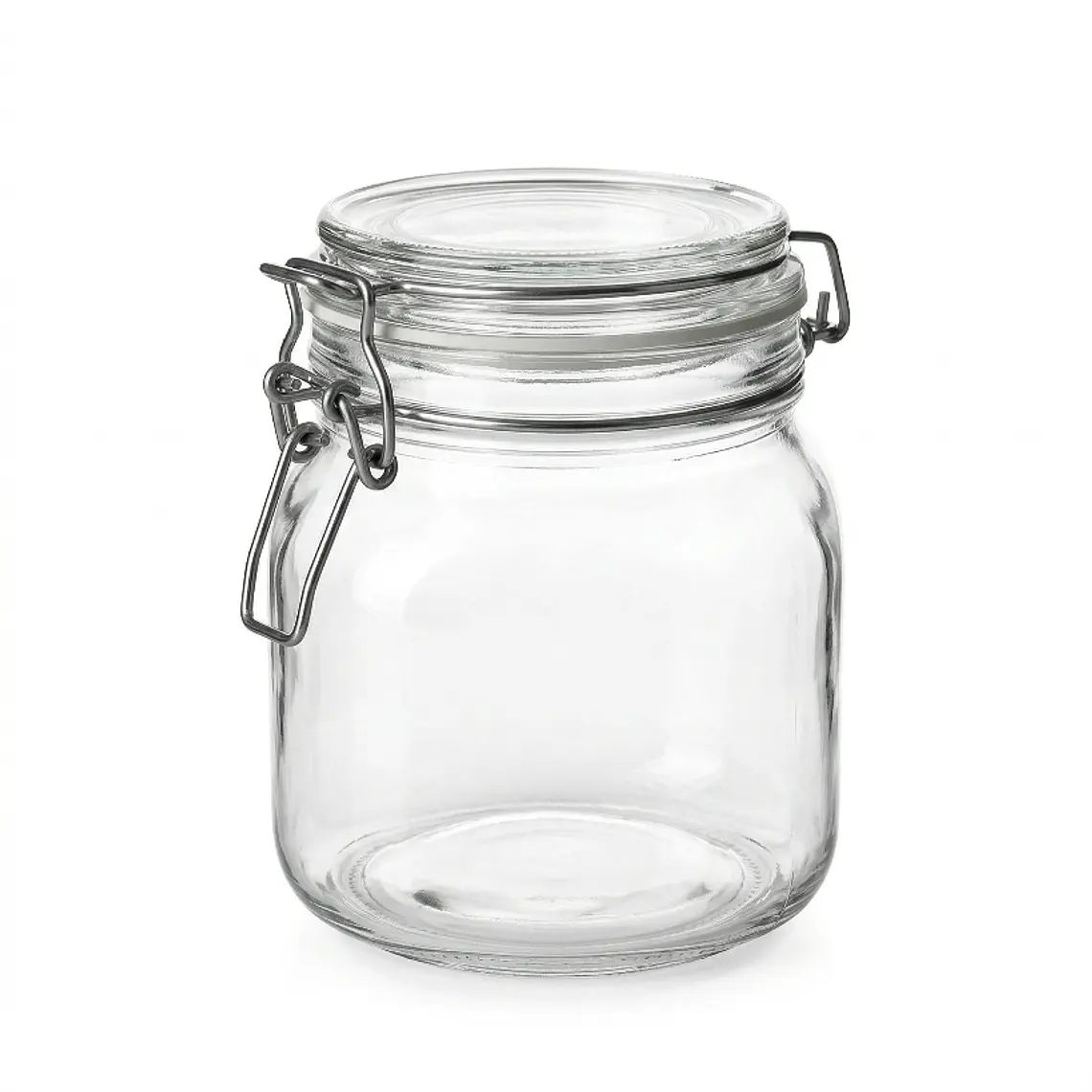 FRASCO HERMETICO VIDRIO PARA ENCURTIDO CON TAPA VIDRIO 750 ML 1