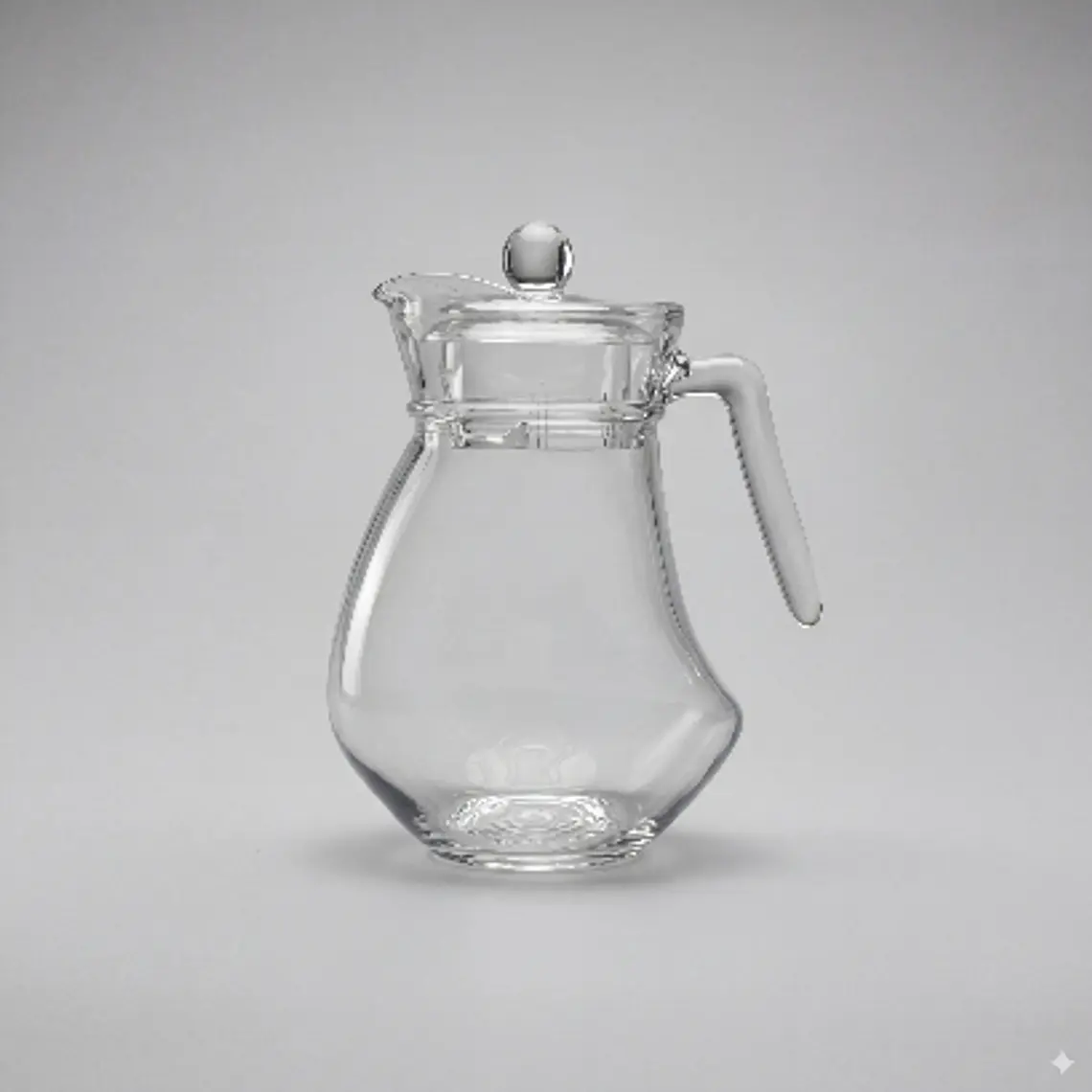 JARRA WAVY DE VIDRIO CON TAPA 1.3 L 1