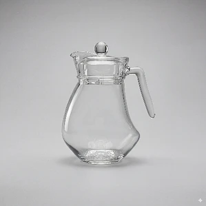 JARRA WAVY DE VIDRIO CON TAPA 1.3 L
