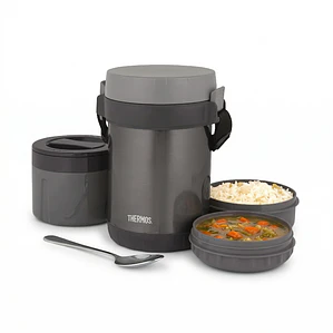 TERMO ACERO PARA ALIMENTOS CON 3 COMPARTIMIENTOS 1.8 L