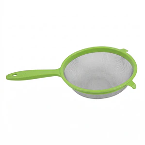 COLADOR ACERO INOXIDABLE MANGO VERDE T 20 CM