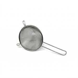 COLADOR DE ACEITE MANGO ACERO DOBLE OREJA 14 CM