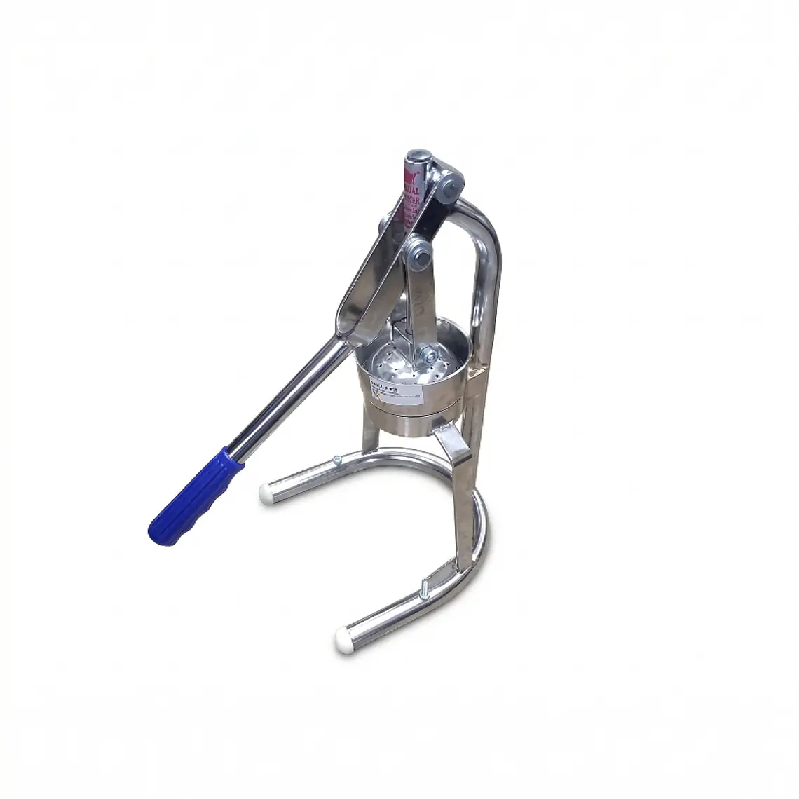 EXPRIMIDOR NARANJA PEDESTAL MEDIANO INTERIOR ACERO 1