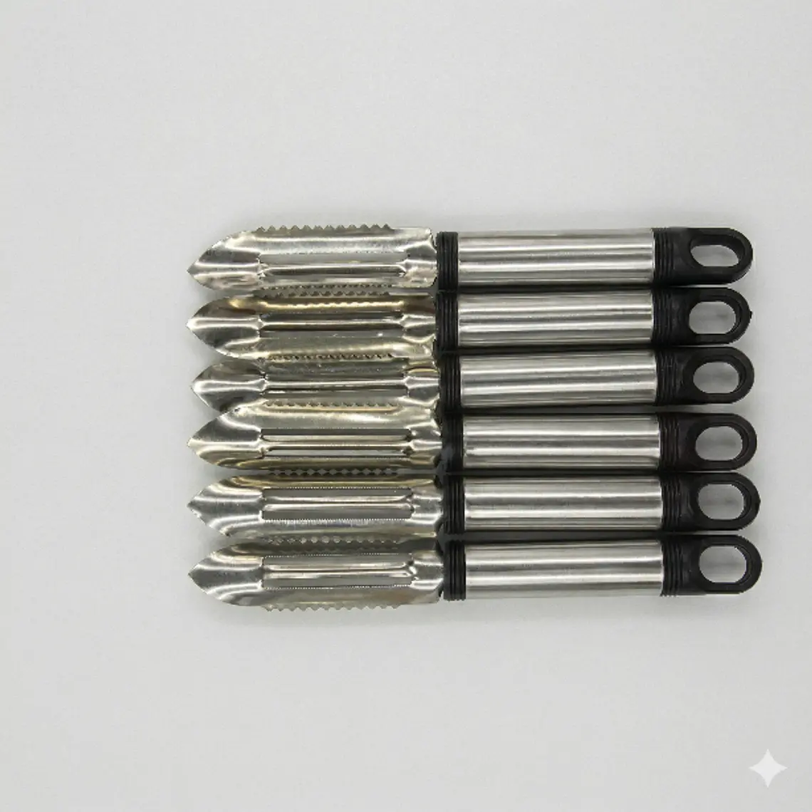 JUEGO DE 6 PELAPAPA MANGO METALICO 1