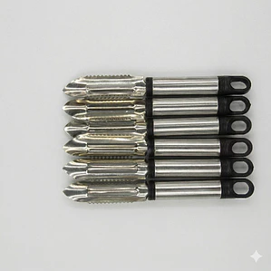 JUEGO DE 6 PELAPAPA MANGO METALICO