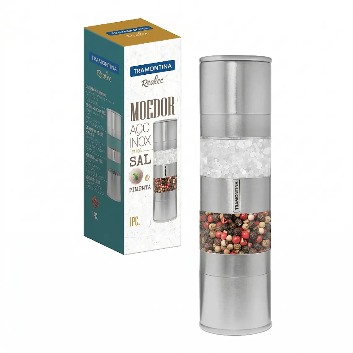 MOLINILLO DOBLE DE ACERO INOXIDABLE (PIMIENTA/SAL) 1