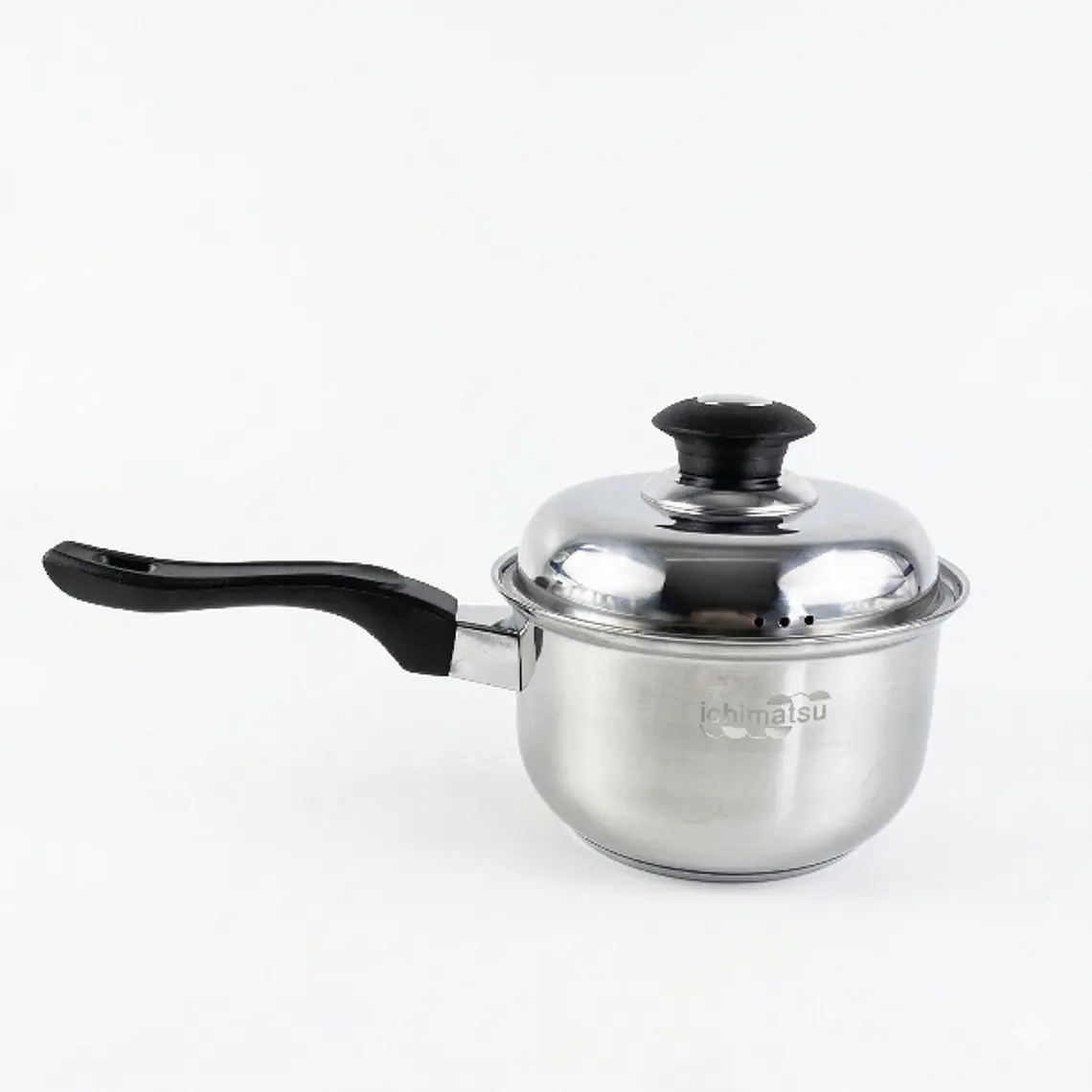 CACEROLA MISTICA ACERO INOXIDABLE TAPA ACERO FONDO DIFUSOR 16 CM 1