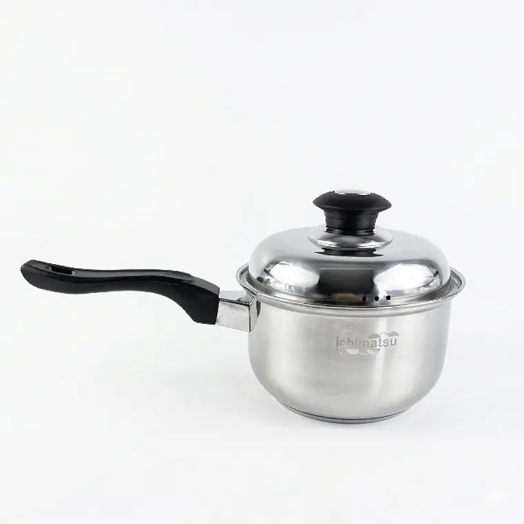 CACEROLA MISTICA ACERO INOXIDABLE TAPA ACERO FONDO DIFUSOR 16 CM 1