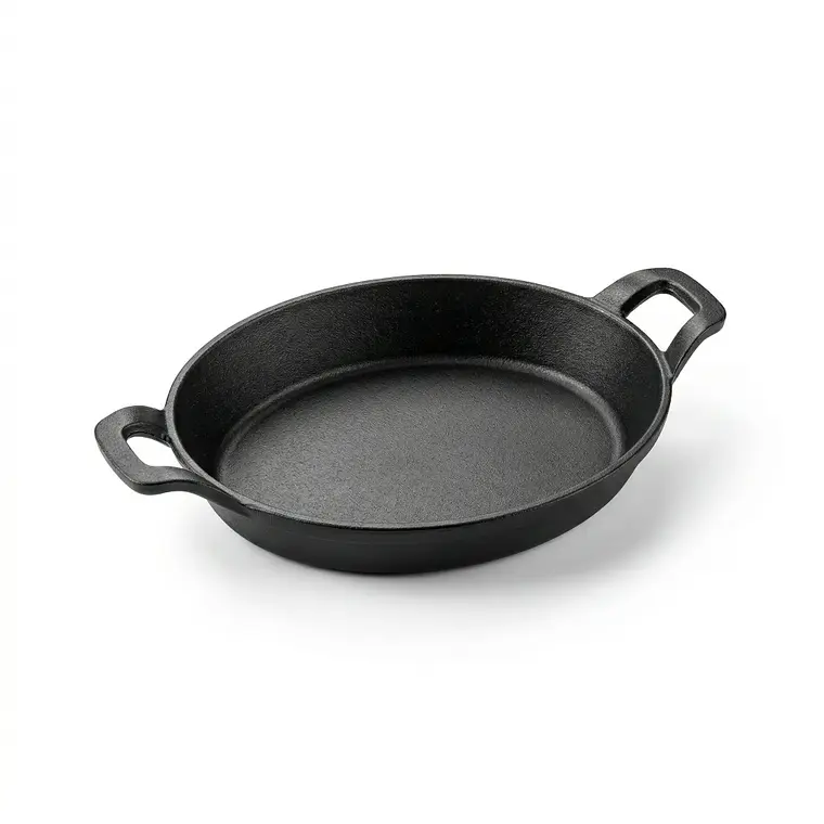 CACEROLA OVAL HIERRO FUNDIDO CON ASAS 24X17X4.5CM 5 CM 1