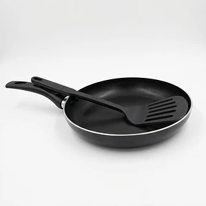 SARTEN ANTIADHERENTE 20 CM NEGRO CON ESPATULA 2 MM