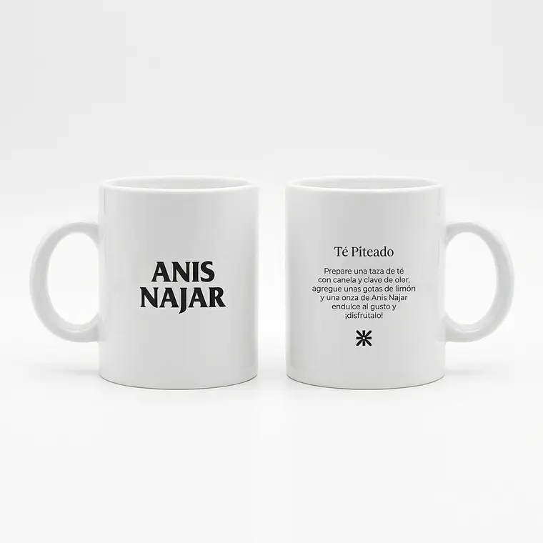 JARRO LOZA BLANCA CON LOGO ANIS NAJAR 325 ML 1