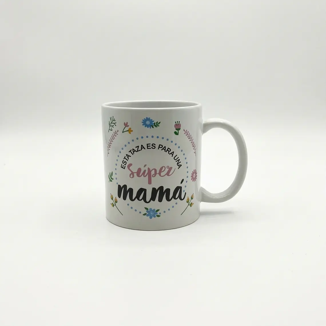 JARRO RECTO DECORADO CON DIA DE LA MADRE 325 ML 1