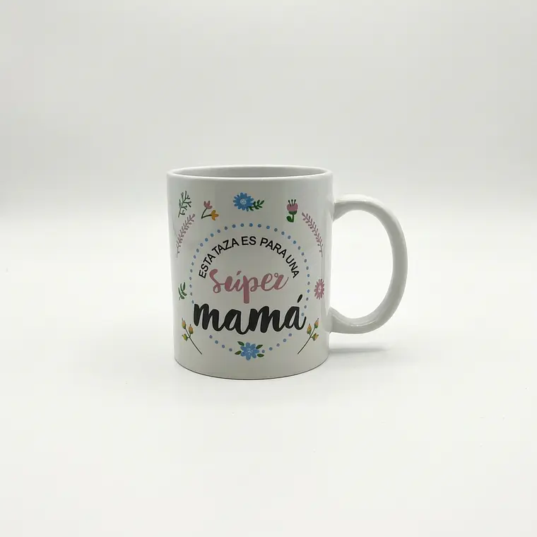 JARRO RECTO DECORADO CON DIA DE LA MADRE 325 ML 1