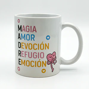 JARRO RECTO DECORADO CON DIA DE LA MADRE 325 ML