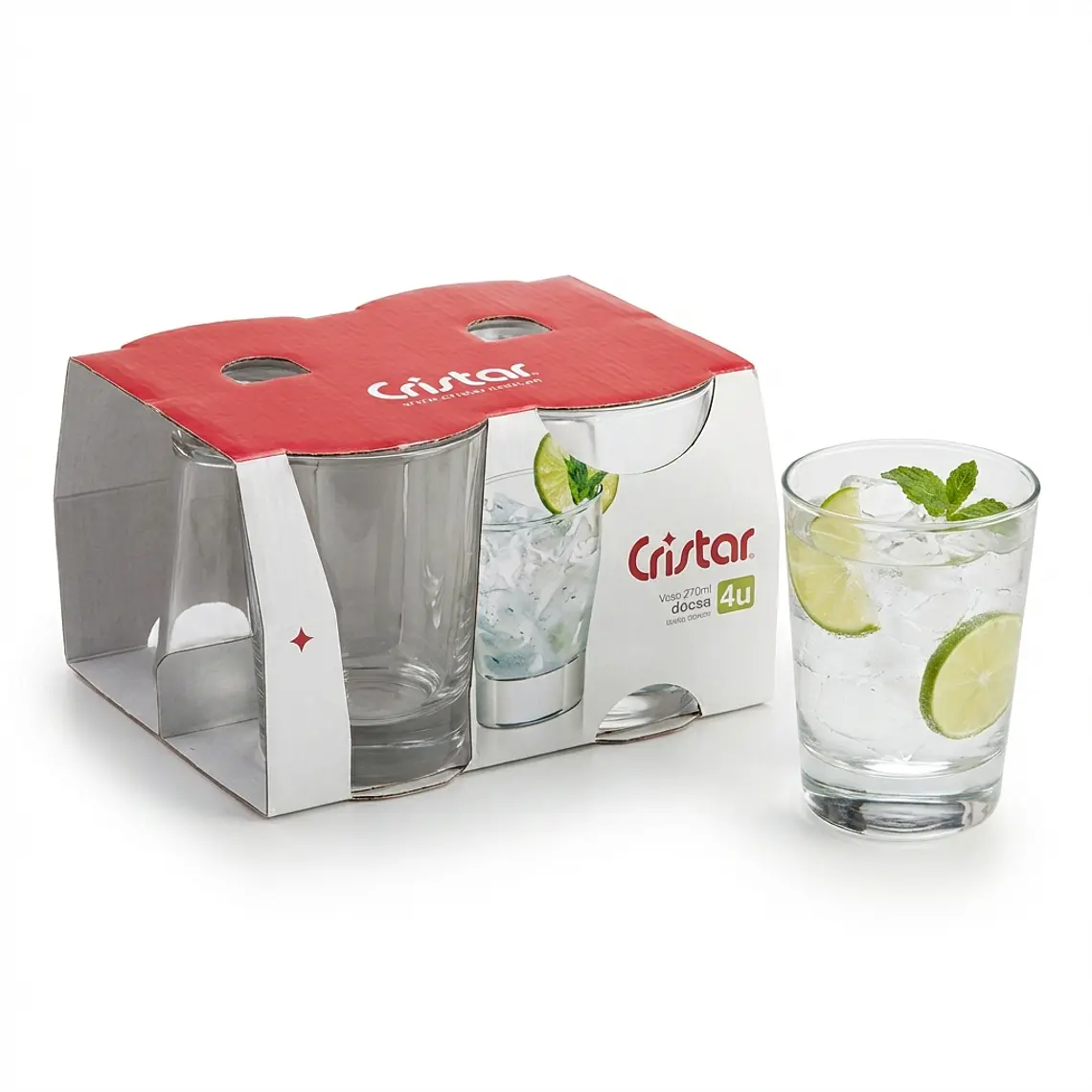 JUEGO DE 4 VASOS LISO LONDON ROCKS 347 ML ALTURA 11.3 CM DIAMETRO 8.8 CM 1