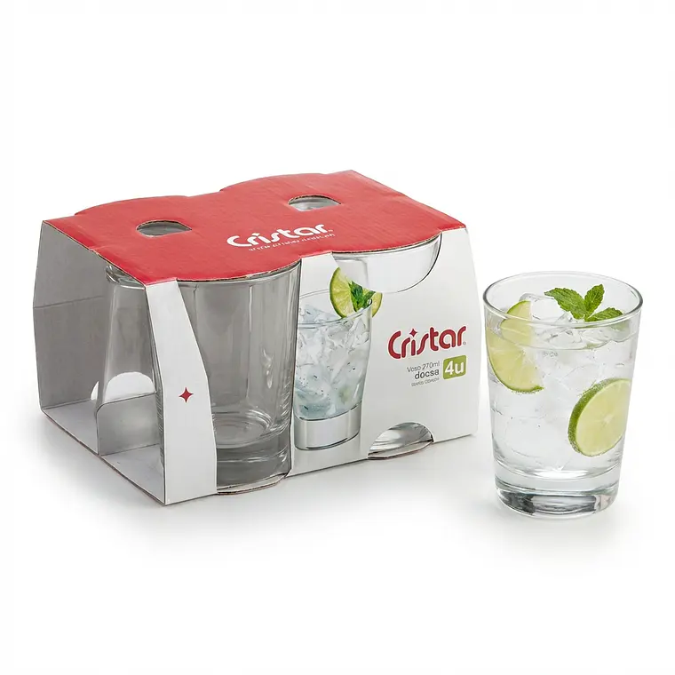 JUEGO DE 4 VASOS LISO LONDON ROCKS 347 ML ALTURA 11.3 CM DIAMETRO 8.8 CM 1