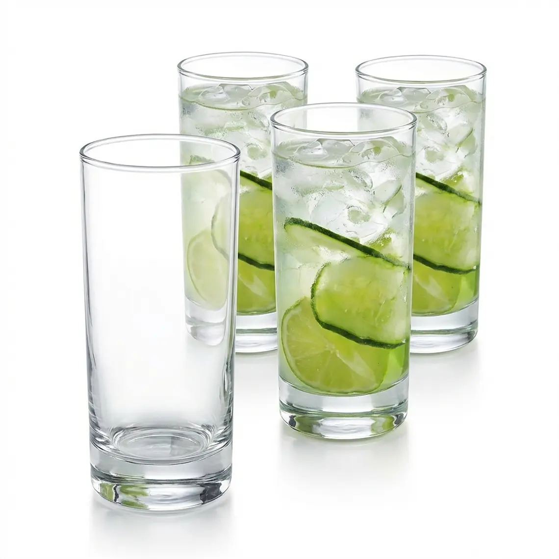 JUEGO DE 4 VASOS LISO ORANGE 1