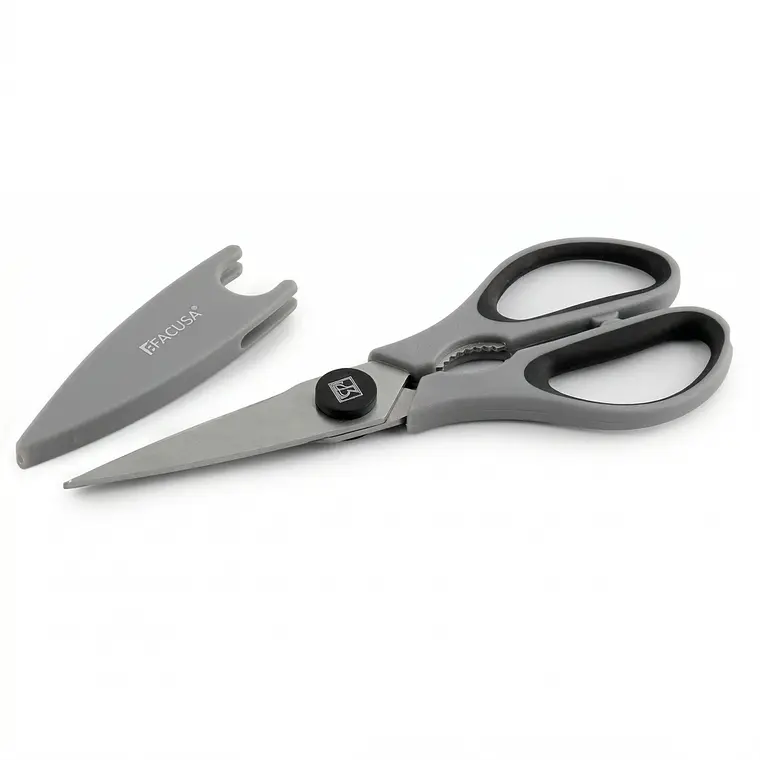 TIJERA PARA COCINA MANGO GRIS 1