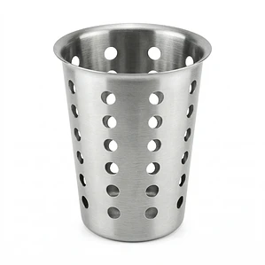 PORTACUBIERTO CALADO ACERO INOXIDABLE CHICO 11.5X14CM