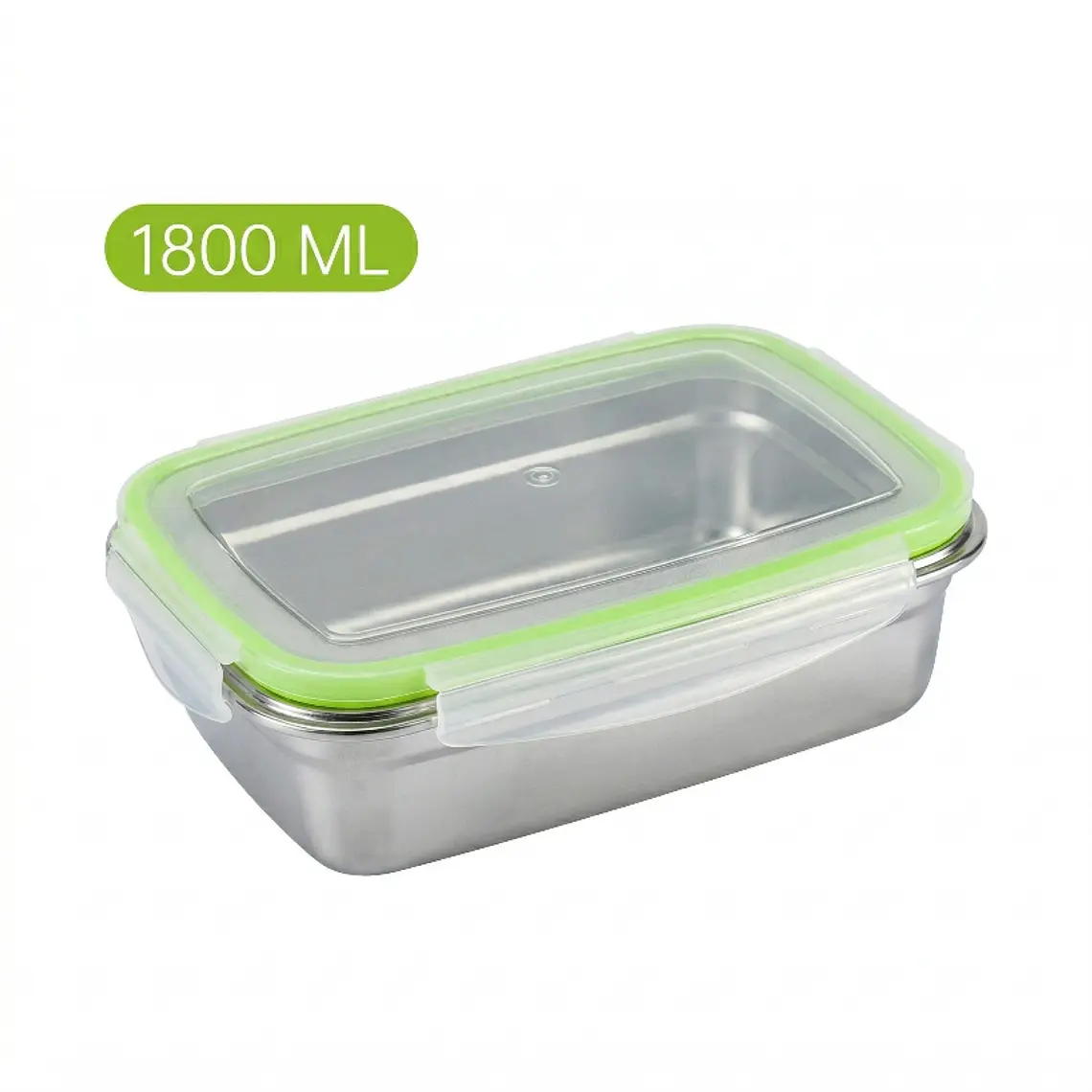 TAPER ACERO HERMETICO 23X18X8 CM 1.8 L 1