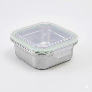 TAPER CYBUS CLICK CUADRADO ACERO INOXIDABLE 800 ML