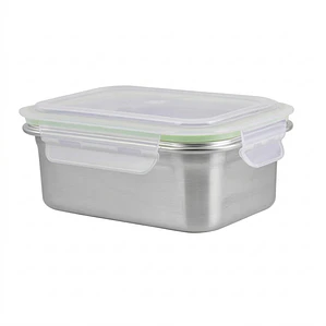 TAPER CYBUS CLICK RECTANGULAR ACERO INOXIDABLE 800 ML