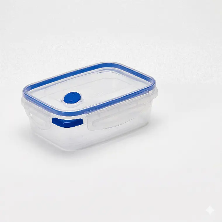 TAPER HERMETICO RECTANGULAR CON VALVULA 700 ML 1