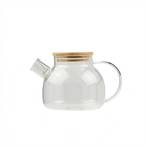 TETERA VIDRIO BOROSILICATO TAPA MADERA 1 L