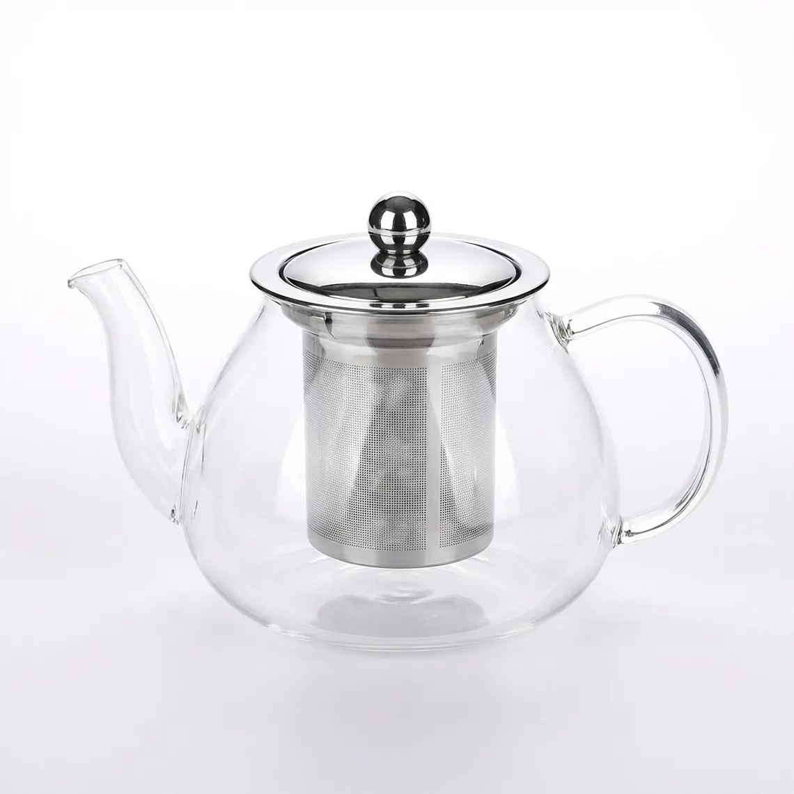 TETERA VIDRIO REFRACTARIO CON FILTRO Y TAPA DE ACERO 600 ML 1