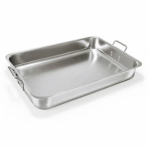 ASADERA DE ALUMINIO ABRILLANTADO 40X30 CM