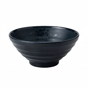 BOWL NEGRO MELAMINE 6.75