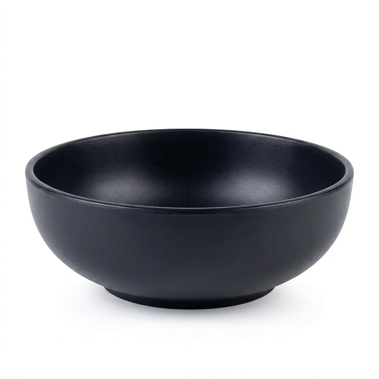 BOWL NEGRO MELAMINE 8.75