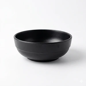 BOWL NEGRO MELAMINE 8