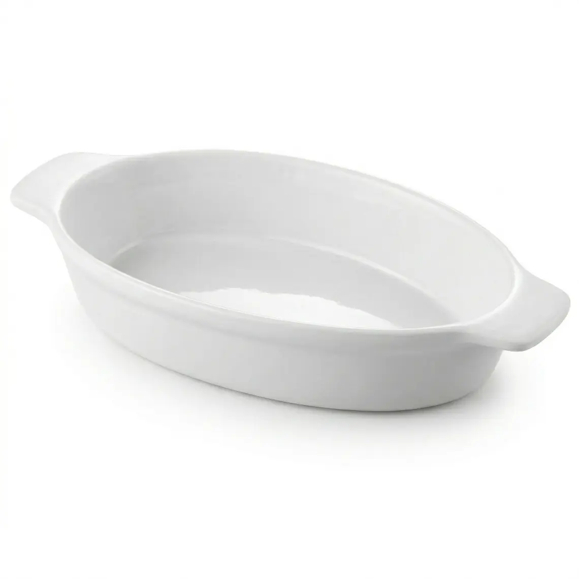 FUENTE LOZA OVALADA CON ASAS 9.5