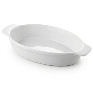 FUENTE LOZA OVALADA CON ASAS 9.5