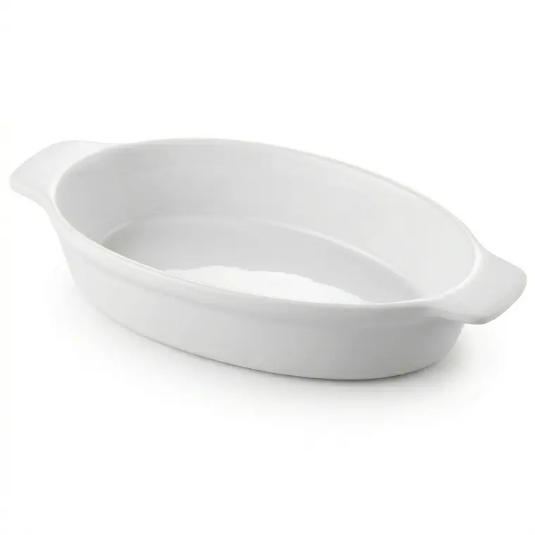 FUENTE LOZA OVALADA CON ASAS 9.5