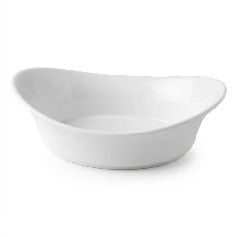 FUENTE LOZA OVALADO HONDO BLANCO 11.5