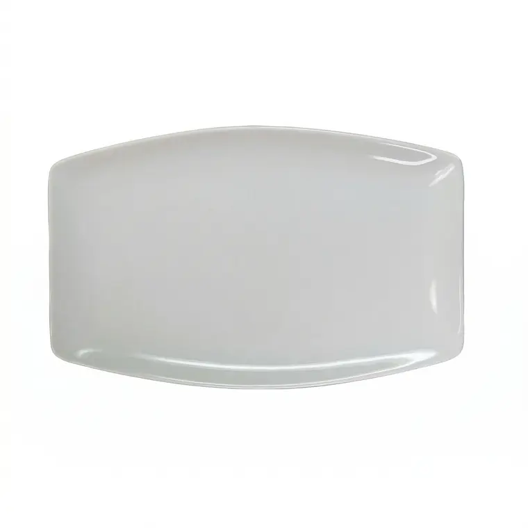 FUENTE LOZA RECTANGULAR BLANCO 12
