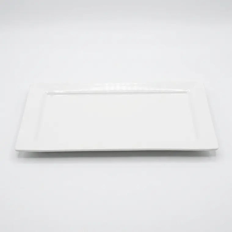 FUENTE LOZA RECTANGULAR BLANCO 25X15.5 CM 1