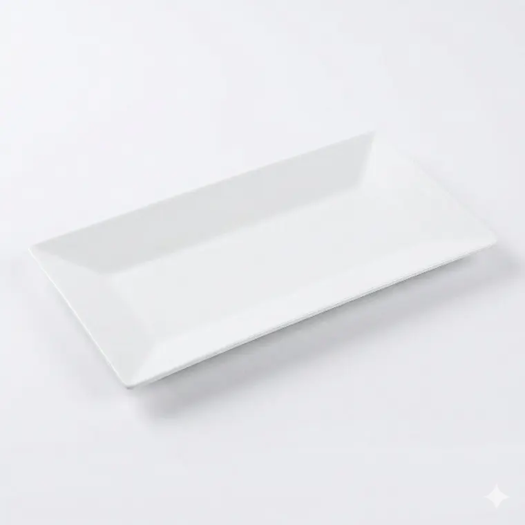 FUENTE LOZA RECTANGULAR HONDA BLANCO 12