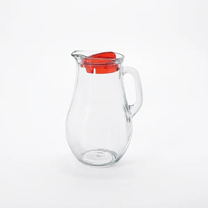 JARRA BISTRO CON TAPA ROJA 1.85 L
