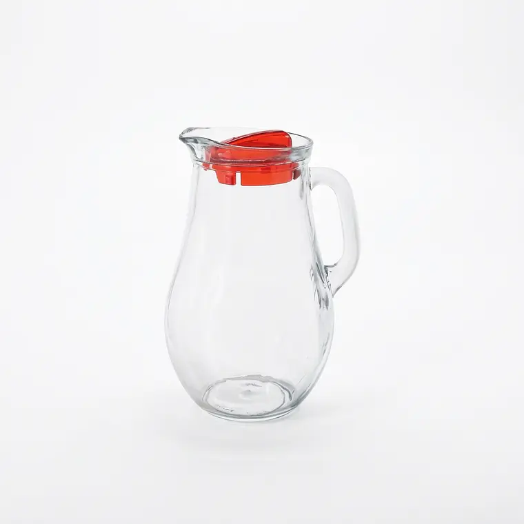 JARRA BISTRO CON TAPA ROJA 1.85 L 1