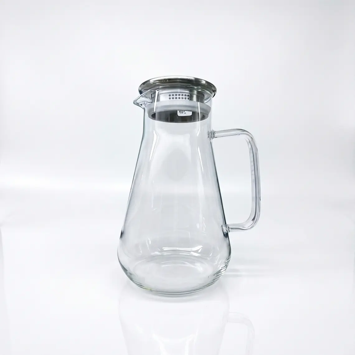 JARRA BOROSILICATO CON TAPA ACERO INOXIDABLE 1.6 L 1