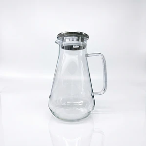 JARRA BOROSILICATO CON TAPA ACERO INOXIDABLE 1.6 L