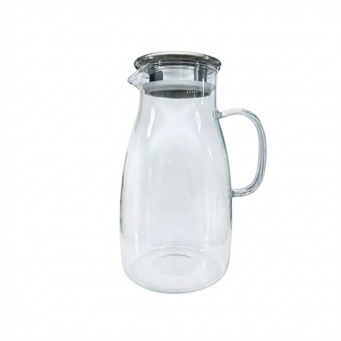 JARRA BOROSILICATO CON TAPA ACERO INOXIDABLE 1.7 L 1