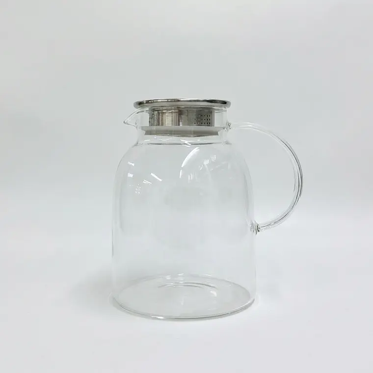 JARRA BOROSILICATO CON TAPA ACERO INOXIDABLE 1.8 L 1