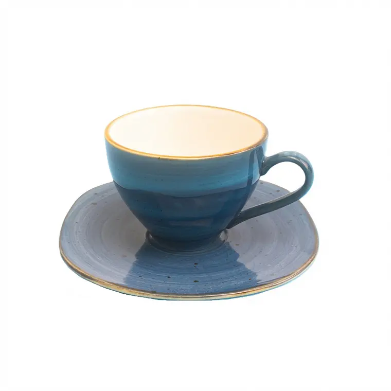 TAZA CON PLATO TE ARUBA AZUL 200 ML 1